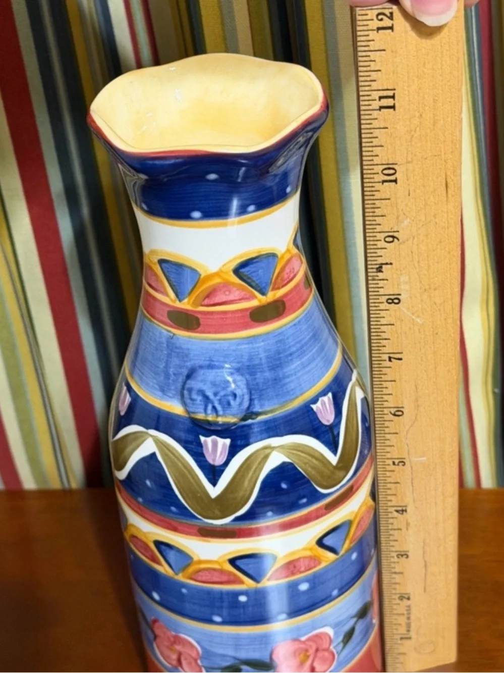 Tabletops Unlimited Boulevard Ceramic Art Vase / Carafe Decanter